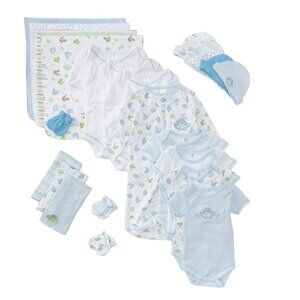 Spasilk 23-Piece Essential Layette Gift Set for Newborns, Clothes for Baby Boys